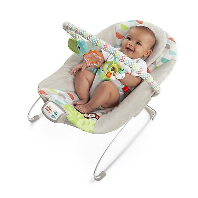 #ad Bright Starts Baby Bouncer Soothing Vibrations Infant Seat Taggies Music ... $65.03