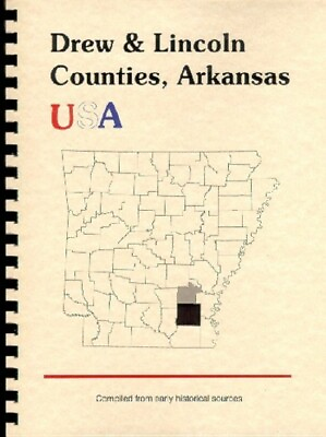#ad Drew Lincoln County Arkansas 1890 history biographies Monticello AR Star City RP $15.98