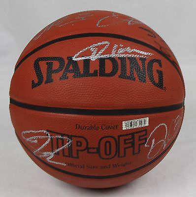 #ad All Star Game Slam Dunk Champions Spalding NBA Basketball Signed by 13 Players $175.00