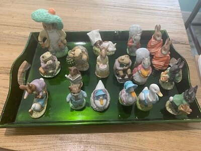 #ad Beatrix Potter Set of Twenty one Porcelain Figurines $300.00