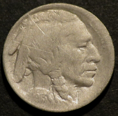 #ad 1913 D Type 1 T1 Buffalo Nickel Semi Key Date Holo Restored Five 5c Coin B904 $10.95