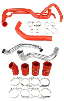#ad Silicone Intercooler Boot and Radiator Coolant Hose Kit For 02 04 GM Duramax 6.6 $352.73