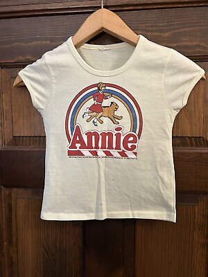 #ad Vintage 80’s Kids Annie Shirt Promo Yellow $39.99