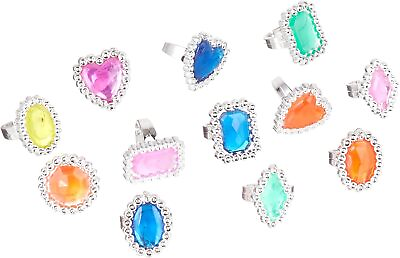 #ad Rhode Island Novelty Plastic Jewel Rings 24 Count Assortment $19.99
