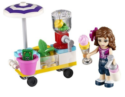 #ad LEGO Friends 30202 Smoothie Stand 100% Complete with Manual and Minifigure $3.49