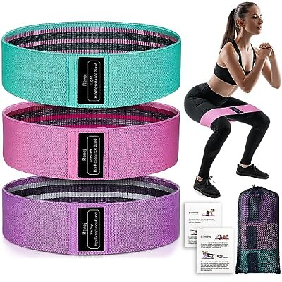 #ad Resistance Bands Exercise Workout Bands for Women and Men 5 Set of Pink $23.72