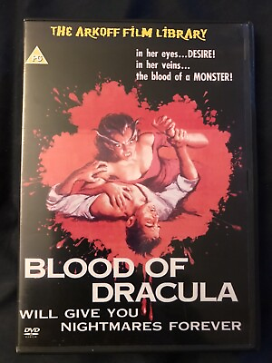 #ad BLOOD OF DRACULA 1957 Ultra Rare Region 2 UK PAL DVD MINT CONDITION $49.98