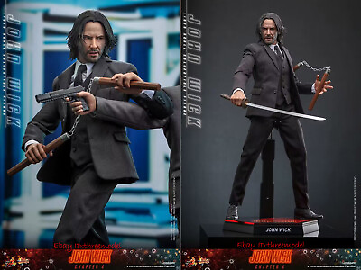 #ad Hot Toys MMS729 1 6 John Wick 4 Keanu Reeves Collectible Action Figure Pre order $398.00