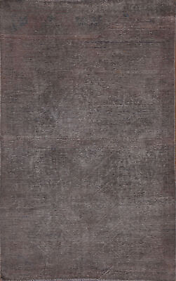 #ad Vintage Gray Over Dyed Tebriz Area Rug 4x6 Hand knotted Wool Carpet $303.87
