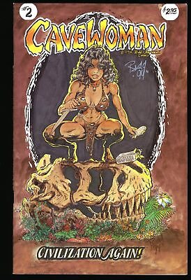 #ad Cavewoman #2 VF 8.0 Signed Budd Root Basement 1994 $145.00