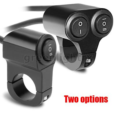 #ad 7 8quot; 22mm Motorcycle Switches Handlebar Mount ON OFF Button Headlight Fog Light $12.99