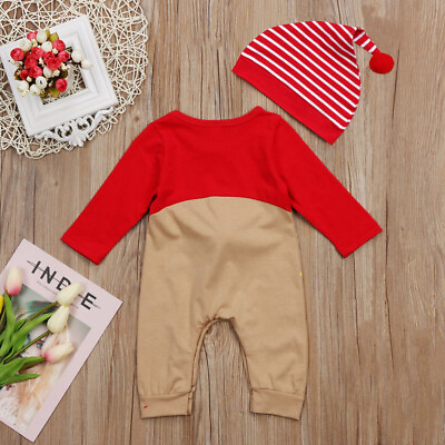 #ad Infant Baby Christmas Jumpsuits Boy Sleeve Cartoon Child Men Women $12.71