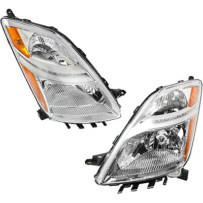 #ad Headlight Set For 2006 2007 2008 2009 Toyota Prius Left and Right 2Pc Halogen $114.89