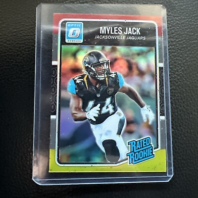#ad 2016 Optic Red Yellow Rated Rookie Myles Jack Jacksonville Jaguars $3.99