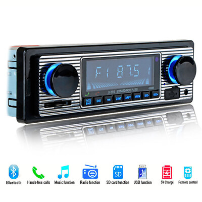 #ad US STOCK 4 Channel Bluetooth Audio USB FM MP3 Radio Stereo Player Dash $55.99