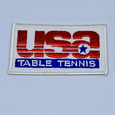 #ad Vintage USA Table Tennis Patch Badge 3 1 8quot; $12.00