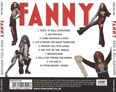#ad FANNY ROCK amp; ROLL SURVIVORS NEW CD $19.52