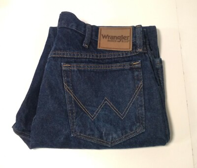 #ad Wrangler Regular Fit Jeans Men#x27;s 35x30 Dark Denim Workwear Casual 34x30 $27.00