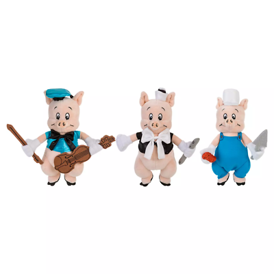 #ad 2023 Disney Disney100 Decades Collection The Three Little Pigs Plush Set $39.90