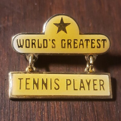 #ad 1979 World#x27;s Greatest Tennis Player 1 1 4quot; Metal amp; Enamel Lapel Pin Pinback $5.59