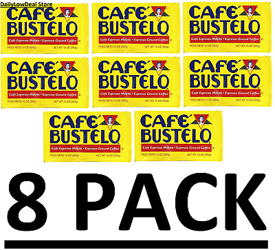 #ad 8 PACK Cafe Bustelo Ground Coffee 10 oz Total 80 oz EXP: 05 2025 $39.95