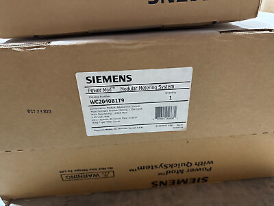#ad Siemens WC2040B1T9 Power Mod meter panel combo 1ph 125A house panel $1500.00