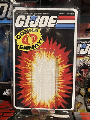 #ad GiJoe Cobra The Enemy MOC Style Protective Display Case With Custom Card Back $11.99