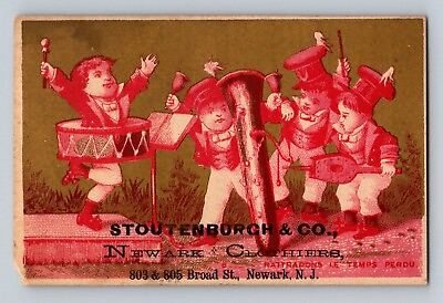 #ad Stoutenburgh Newark Clothiers Children Band Musicians New Jersey P33 $10.39