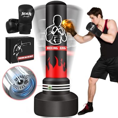 #ad #ad Upgrade Free Standing Teens Built in Automatic Punching Bag for Adults $79.28
