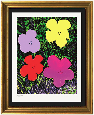 #ad Andy Warhol “Flowers” quot;Signed Hand Numbered Ltd Ed Print unframed $99.99