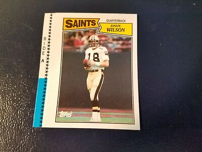 #ad Dave Wilson New Orlean Saints #273 NFL 1987 Topps PROOF RARE ODDBALL $4.99