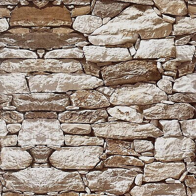 #ad 3D Stone Wallpaper Self Adhesive Contact Paper Brick Peel and Stick Waterproof $14.99