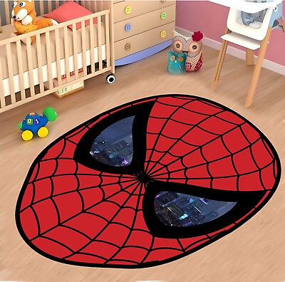 #ad Superhero Rug Spiderman Rug Kids Room Rug Gift for KidsSpiderman Shaped Rug $127.88