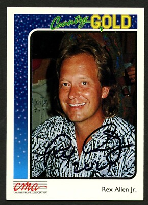 #ad Rex Allen Jr. #44 signed autograph auto 1992 CMA Country Gold Music Trading Card $20.00