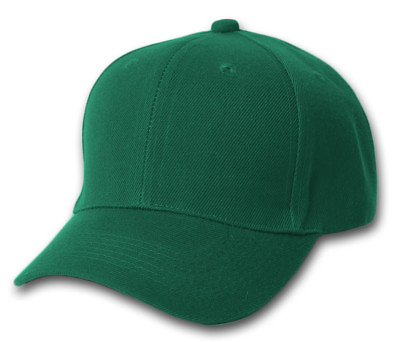 #ad 12 New Plain Forest Green Adjustable Closure Wholesale Hats $55.95