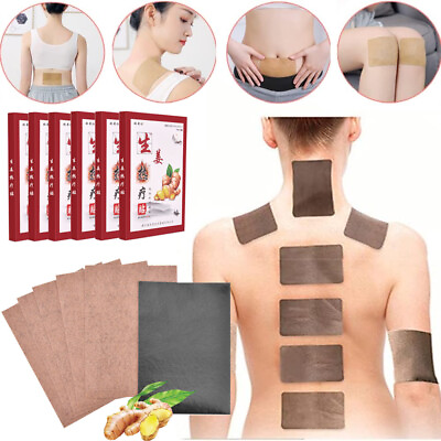 #ad Pain Relief Patches Ginger Heat Plaster Neck Back Knee Shoulder Pain Relief Pads $7.28