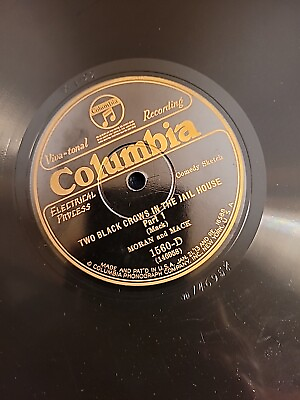 #ad Moran and Mack Two Black Crows Part 1 amp; 2 10” 1560 D 78 RPM Columbia Vinyl B78 $9.99