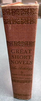 #ad Great Short Novels: An Anthology by Edward Weeks HB 1st. Edition $50.00