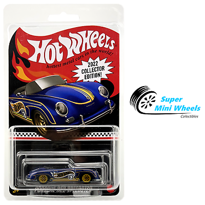 #ad Hot Wheels RLC 2022 Collector Edition Porsche 356 Speedster Blue #3 $39.98