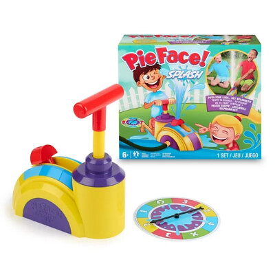 #ad Hasbro Pie Face Splash – Water Sprinkler Game for Kids Outdoor $14.99