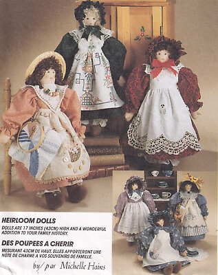 #ad McCall#x27;s 7230 Heirloom Dolls with Clothes Sewing Craft Pattern 17 inch 6 Styles $10.99