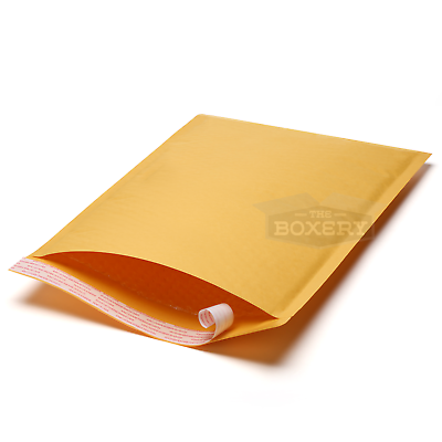 #ad Kraft Bubble Mailers Padded Shipping Protection Envelopes Bubble The Boxery $26.50