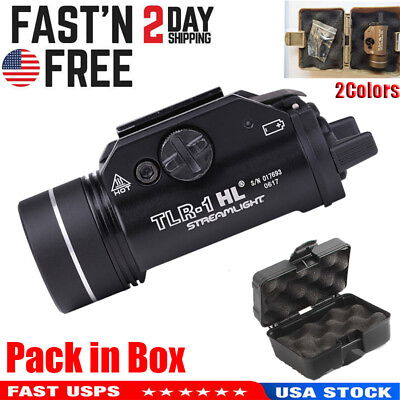 #ad Tactical Scout Weapon Light TLR 1 HL Pistol Flashlight Mounted on Picatinny Rail $65.99