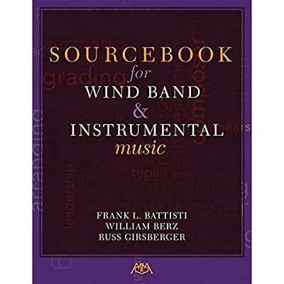 #ad Sourcebook for Wind Band and Instrumental Music by $51.46