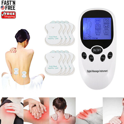#ad Pain Relief Electrotherapy Machine Muscle Stimulater Electric Therapy Shock Tens $10.99