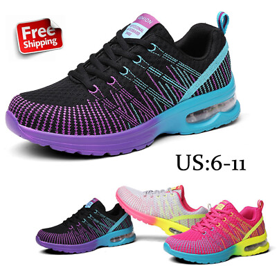 #ad Women#x27;s Cushion Shoes Casual Athletic Running Walking Tennis Sneakers Gym US $24.58