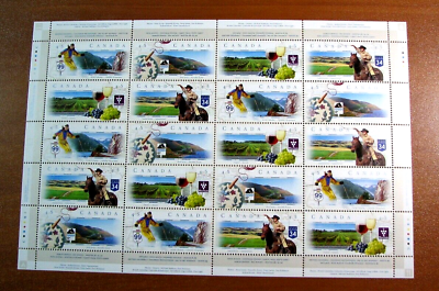 #ad Canada Stamp Inscription Sheet Scott# 1650 1653 Scenic Highways 1997 MNH L582 $16.50