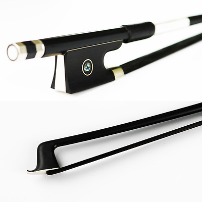 #ad Special offer NEW 4 4 Black Horse Hair Carbon Fiber Violin Bow Good Balance $29.99
