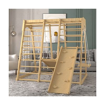 #ad Indoor Jungle Gym 66inch Toddler Climbing Toys Indoor 8 in 1 Indoor Playgro... $480.79