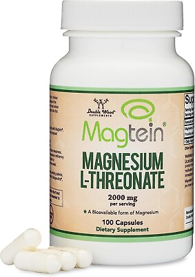 #ad Double Wood Magnesium L Threonate 2000 MG Capsules 100 Count EXP 01 2026 $26.05
